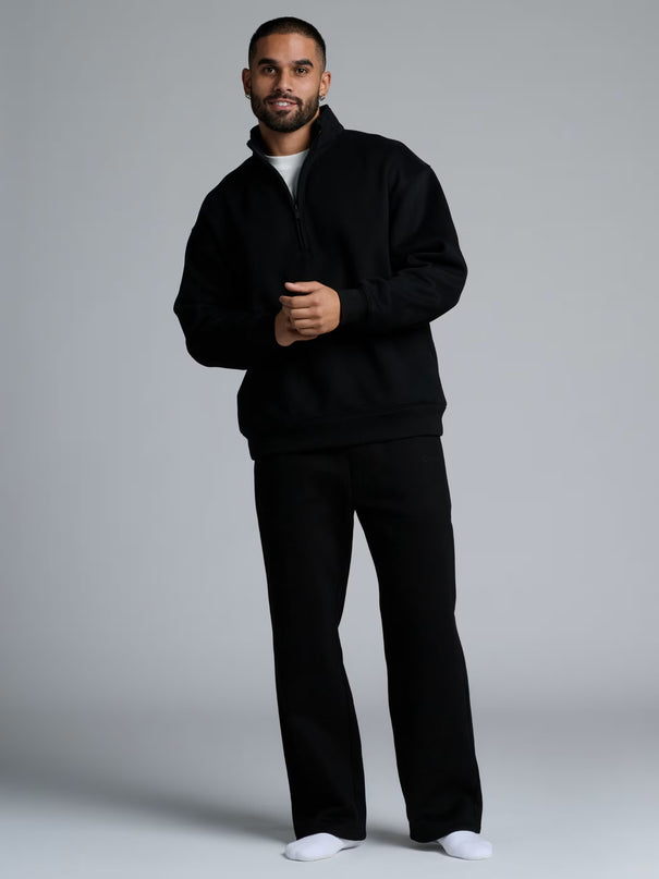 EVORA® Basic Quarter Zip Mock Neck