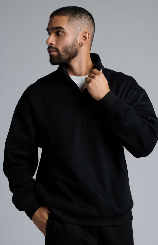EVORA® Basic Quarter Zip Mock Neck