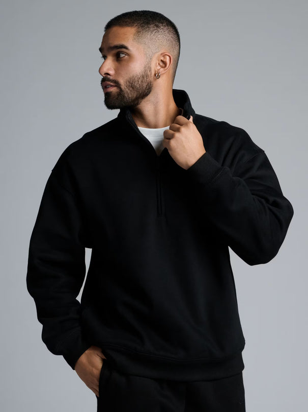EVORA® Basic Quarter Zip Mock Neck