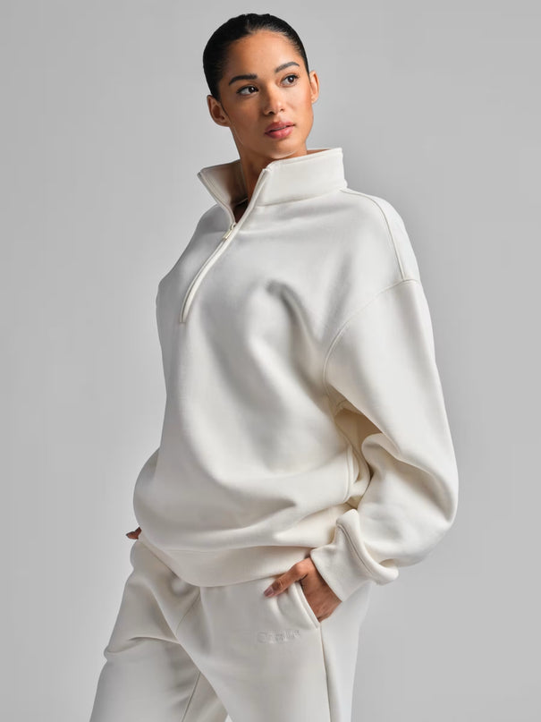 EVORA® Basic Quarter Zip Mock Neck