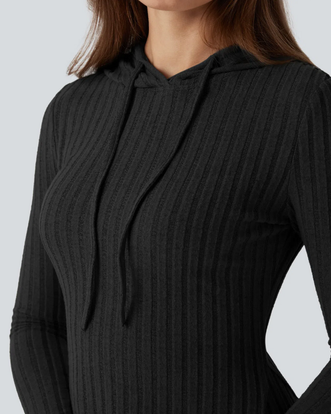 EVORA® Forma Hooded Knit Dress