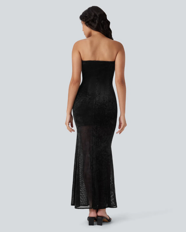 EVORA® Vesper Strapless Tassel Dress