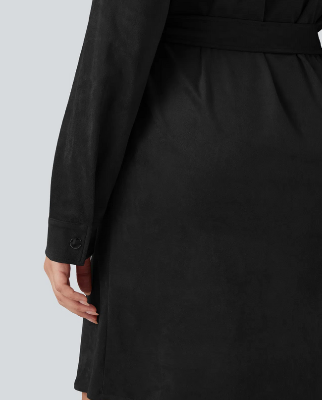 EVORA® Arden Corduroy Lace-Up Dress