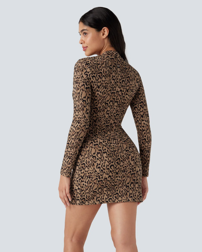 EVORA® Margaux Floral Leopard Dress