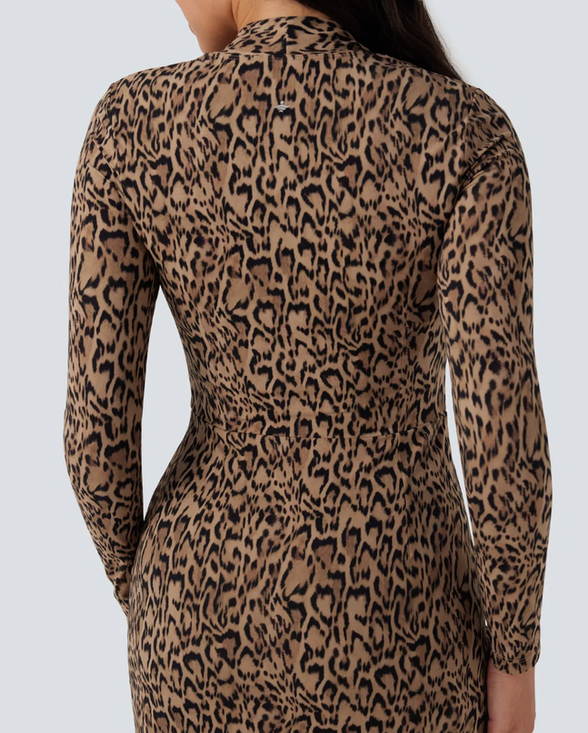 EVORA® Margaux Floral Leopard Dress