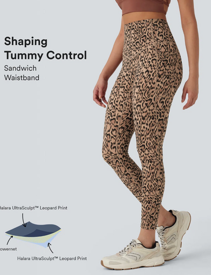 EVORA® Leopard High Waisted Leggings
