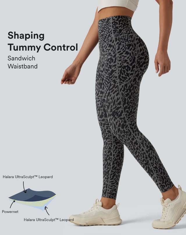 EVORA® Leopard Yoga Leggings