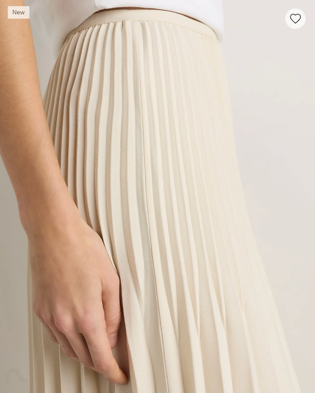 EVORA® Pleated Matte Midi Skirt