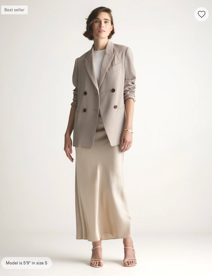 EVORA® Washable Silk Maxi Skirt