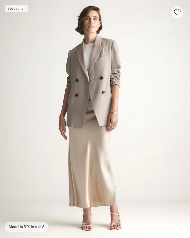 EVORA® Washable Silk Maxi Skirt