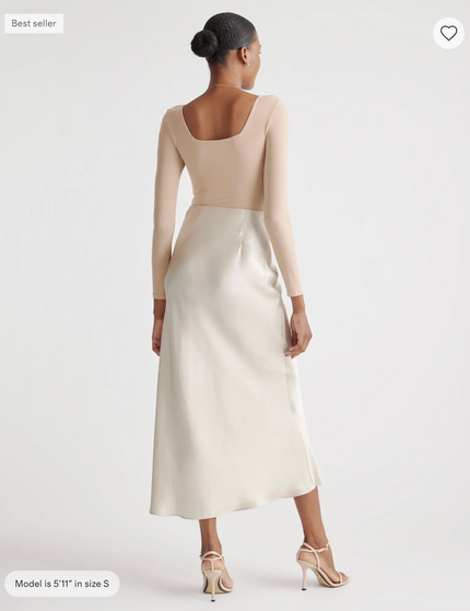 EVORA® Washable Silk Maxi Skirt