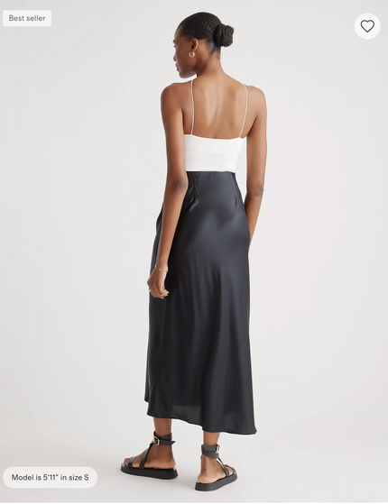 EVORA® Washable Silk Maxi Skirt