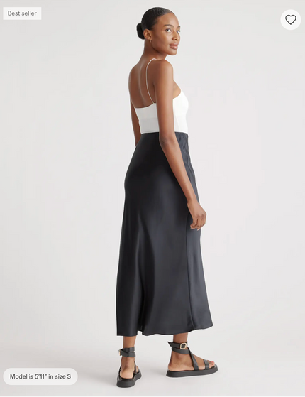 EVORA® Washable Silk Maxi Skirt