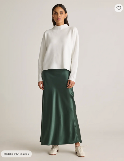EVORA® Washable Silk Maxi Skirt