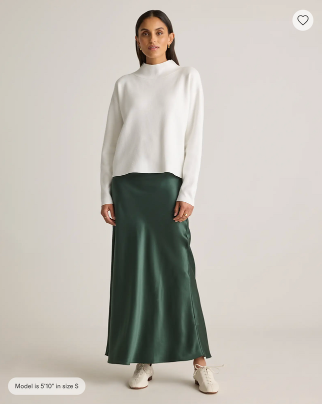 EVORA® Washable Silk Maxi Skirt