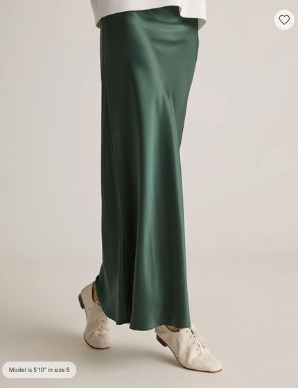 EVORA® Washable Silk Maxi Skirt