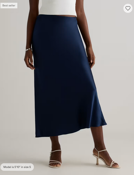 EVORA® Washable Silk Maxi Skirt