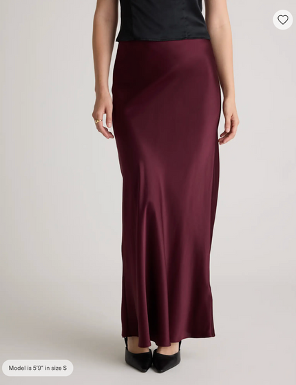 EVORA® Washable Silk Maxi Skirt