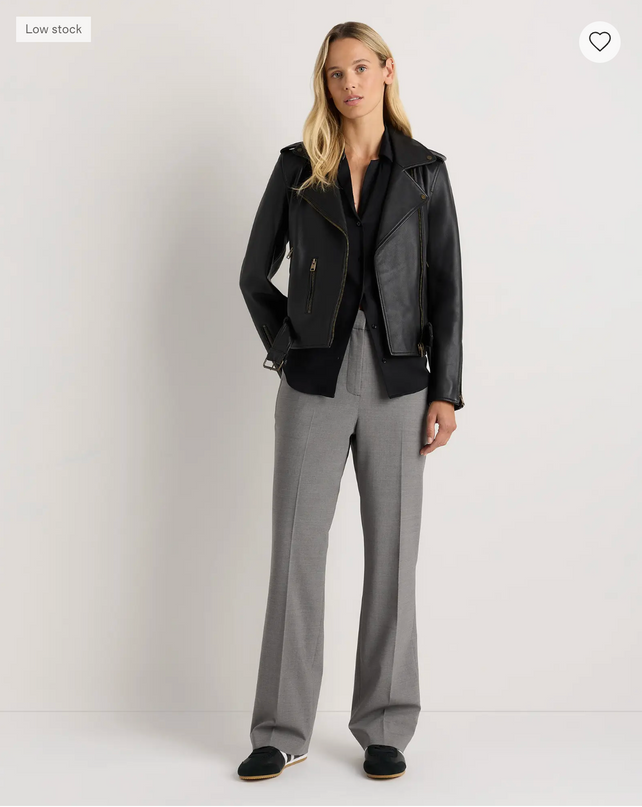 EVORA® Italian Wool Straight Leg Pants