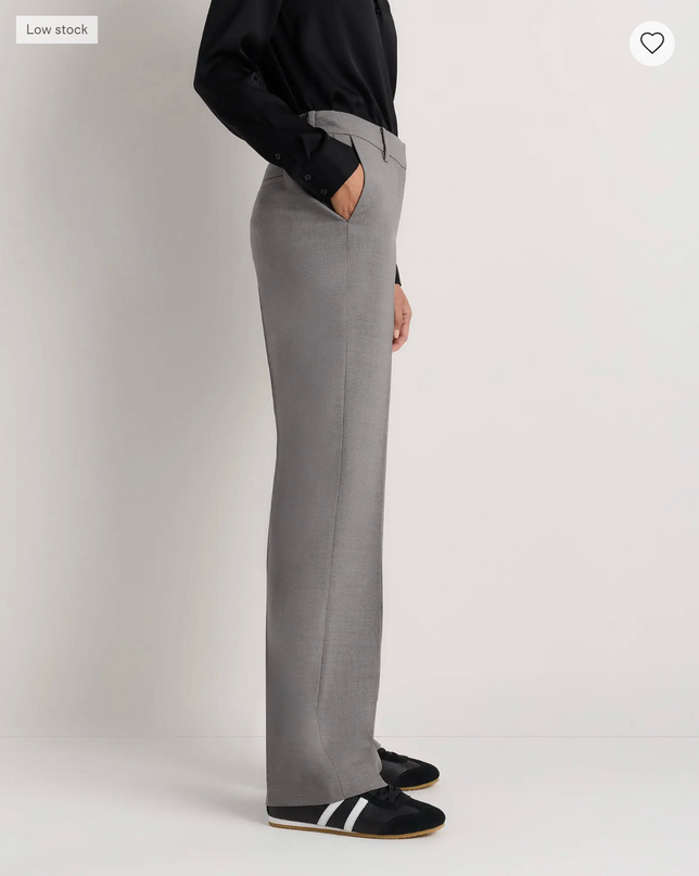 EVORA® Italian Wool Straight Leg Pants