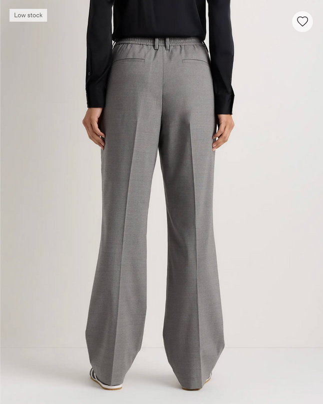 EVORA® Italian Wool Straight Leg Pants
