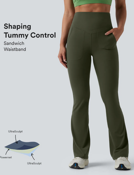 EVORA® Bell-Bottoms Yoga Wide Leg Leggings