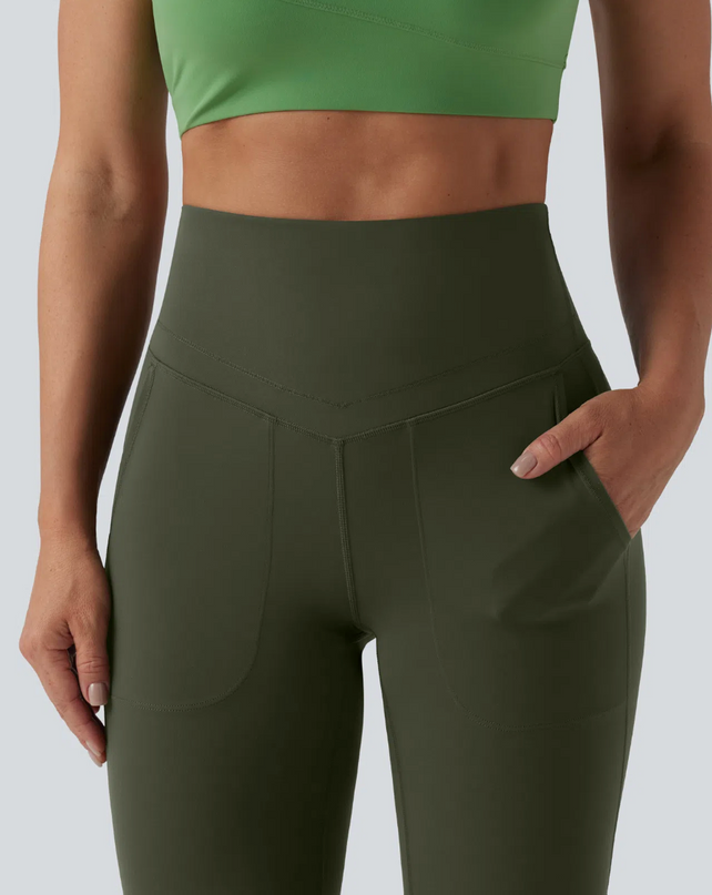 EVORA® Bell-Bottoms Yoga Wide Leg Leggings