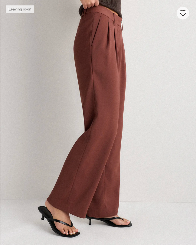 EVORA® Stretch Crepe Pleated Wide Leg Pants