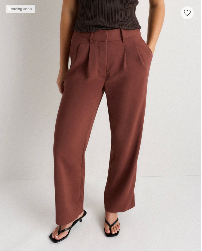 EVORA® Stretch Crepe Pleated Wide Leg Pants
