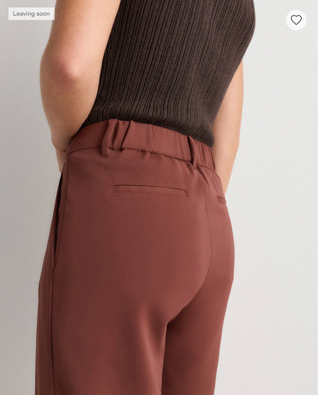 EVORA® Stretch Crepe Pleated Wide Leg Pants