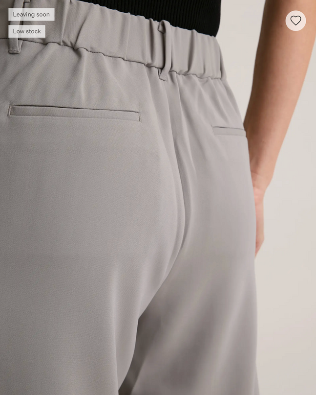 EVORA® Stretch Crepe Pleated Wide Leg Pants