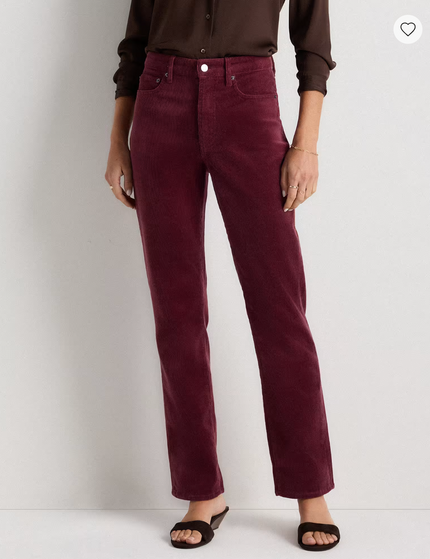 EVORA® Stretch Corduroy Straight Leg Pants