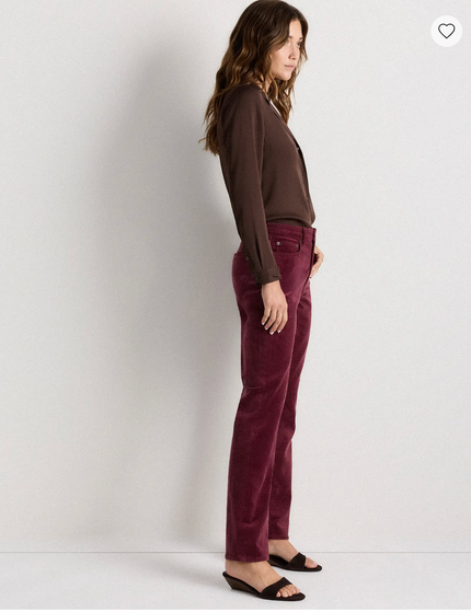 EVORA® Stretch Corduroy Straight Leg Pants