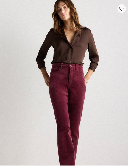 EVORA® Stretch Corduroy Straight Leg Pants