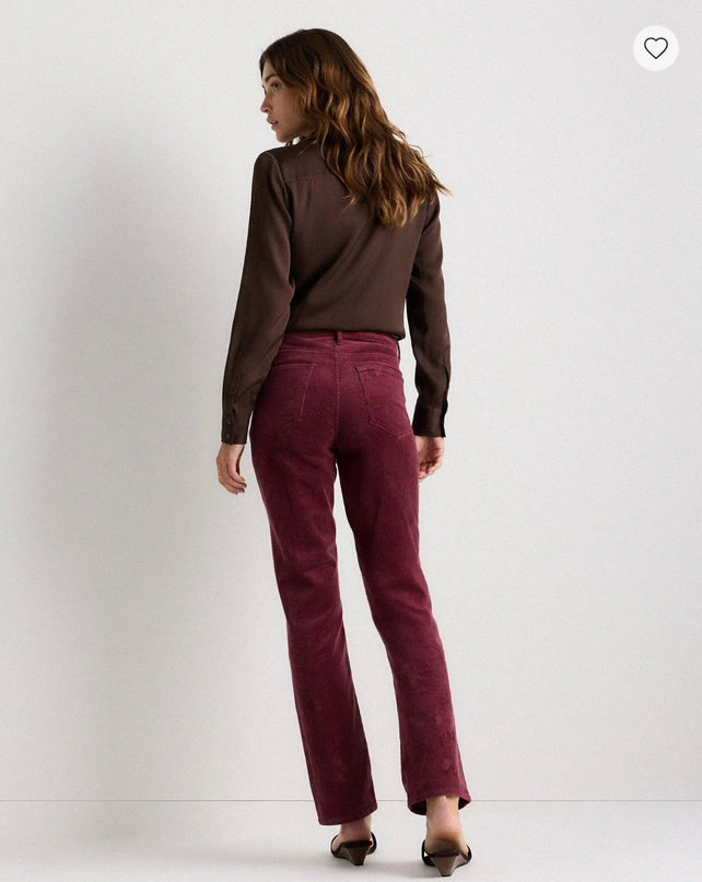 EVORA® Stretch Corduroy Straight Leg Pants