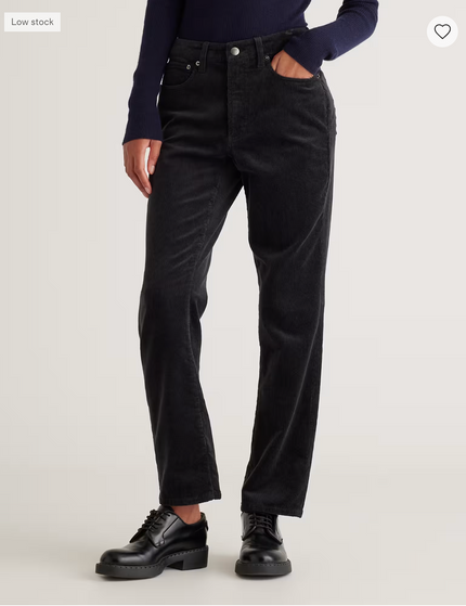 EVORA® Stretch Corduroy Straight Leg Pants