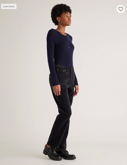 EVORA® Stretch Corduroy Straight Leg Pants