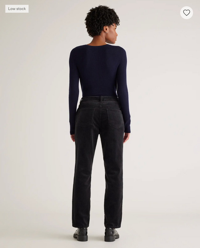 EVORA® Stretch Corduroy Straight Leg Pants