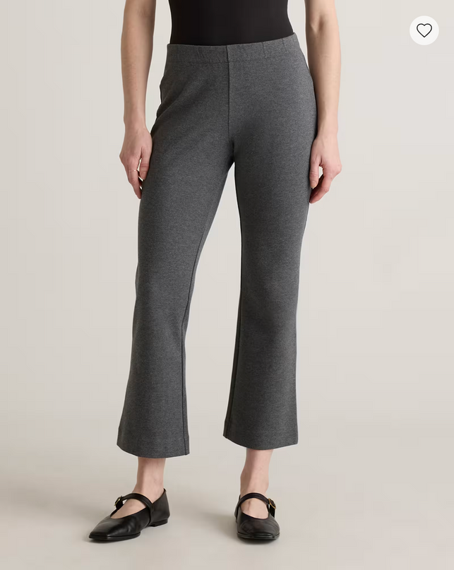 EVORA® Cotton Double Knit Wide Leg Pants