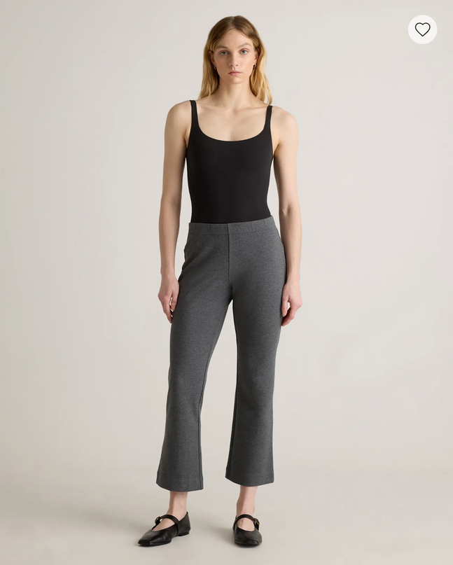 EVORA® Cotton Double Knit Wide Leg Pants