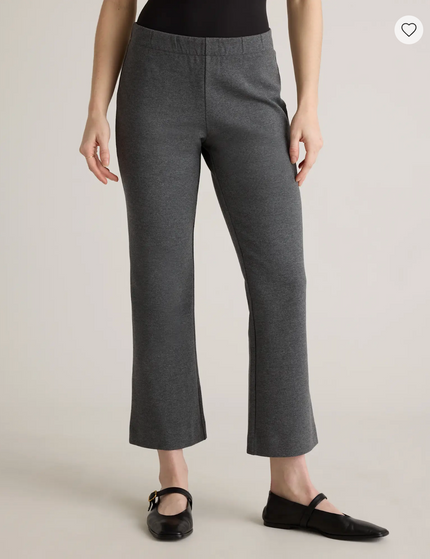 EVORA® Cotton Double Knit Wide Leg Pants
