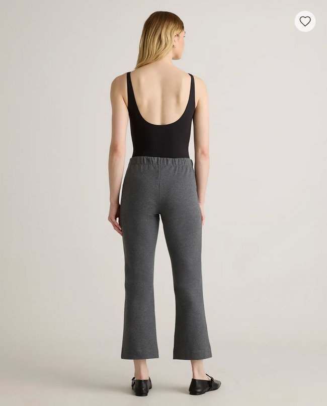EVORA® Cotton Double Knit Wide Leg Pants