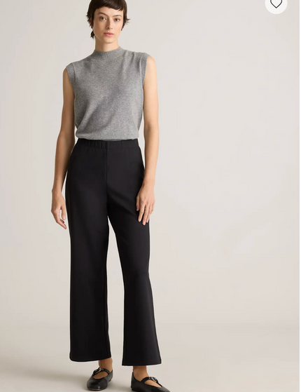 EVORA® Cotton Double Knit Wide Leg Pants