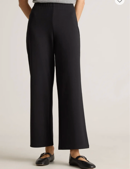 EVORA® Cotton Double Knit Wide Leg Pants