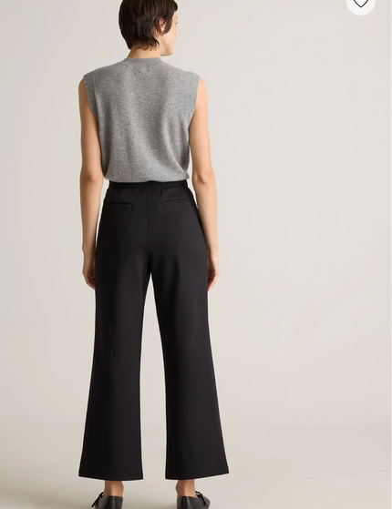 EVORA® Cotton Double Knit Wide Leg Pants