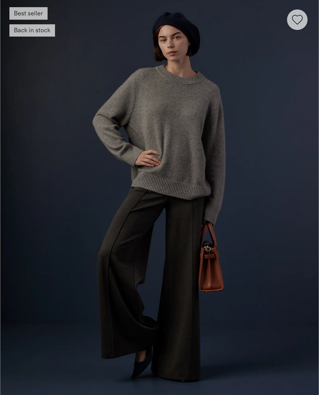 EVORA® Ultra-Stretch Ponte Super Wide Leg Ankle Pants