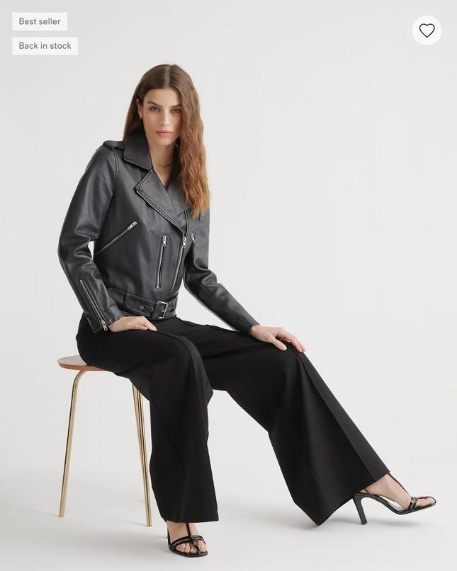 EVORA® Ultra-Stretch Ponte Super Wide Leg Ankle Pants