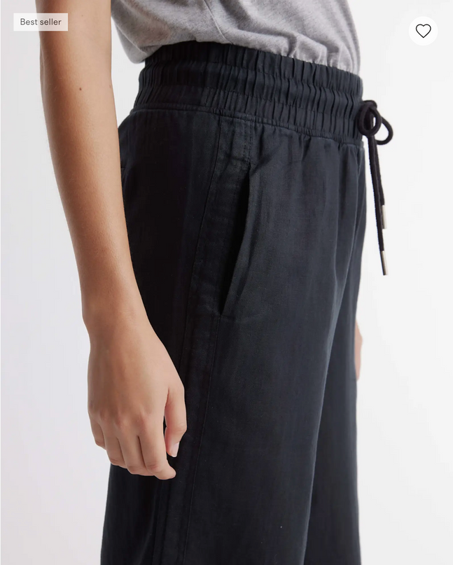 EVORA® Linen Wide Leg Pants