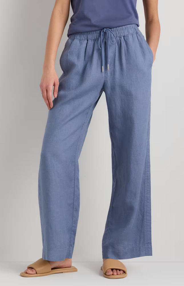 EVORA® Linen Wide Leg Pants