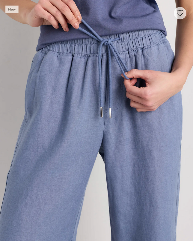 EVORA® Linen Wide Leg Pants